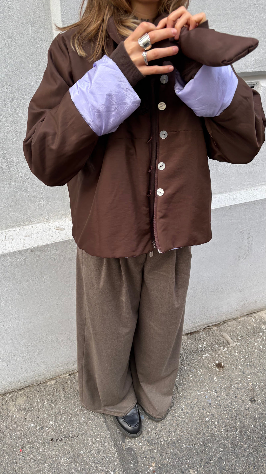 Oboustranný zateplený bog jacket